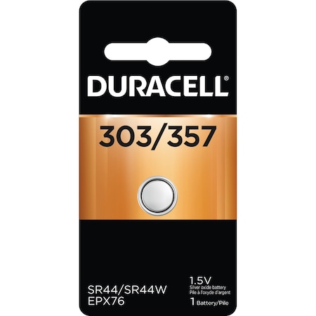 Duracell Specialty Watch Battery, PK2 D303/357PK08